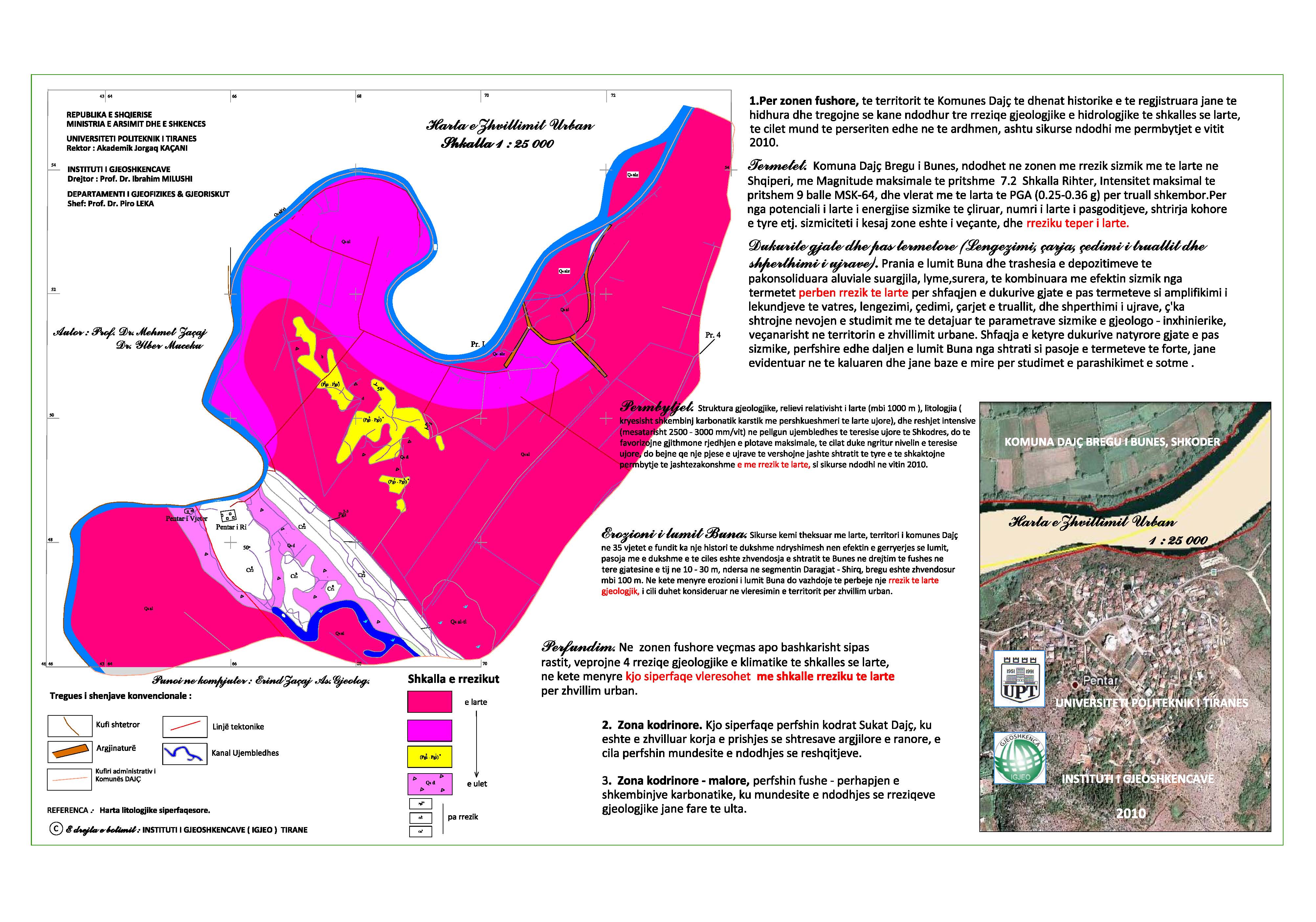 Engineering geology studies (urban microzoning, urban planning and development)