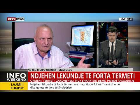 Lëkundje tërmeti në Shqipëri/Ormeni: Tërmet i zakonshëm, nuk shkakton dëme, priten pasgoditje